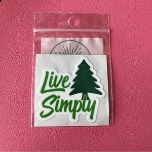 Live simply vinyl decal